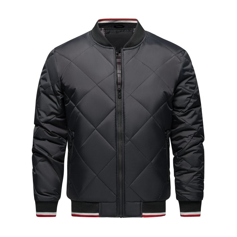 Image of Stephen | Men's Diamond Quilted Bomber Jacket
