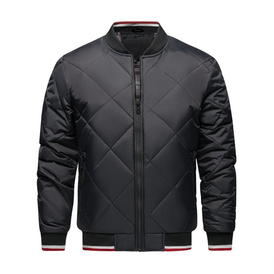 Image of Stephen | Men's Diamond Quilted Bomber Jacket