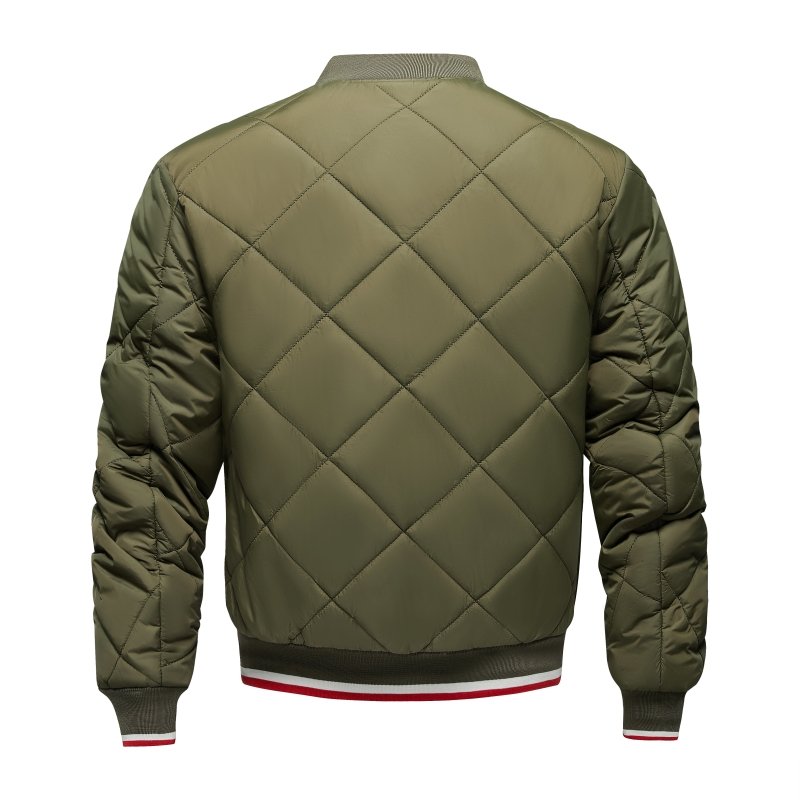 Image of Stephen | Men's Diamond Quilted Bomber Jacket