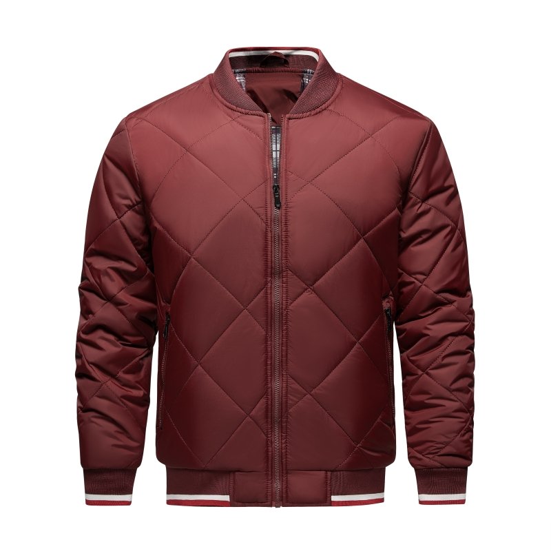 Image of Stephen | Men's Diamond Quilted Bomber Jacket