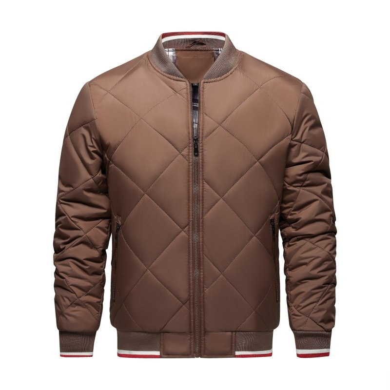 Image of Stephen | Men's Diamond Quilted Bomber Jacket