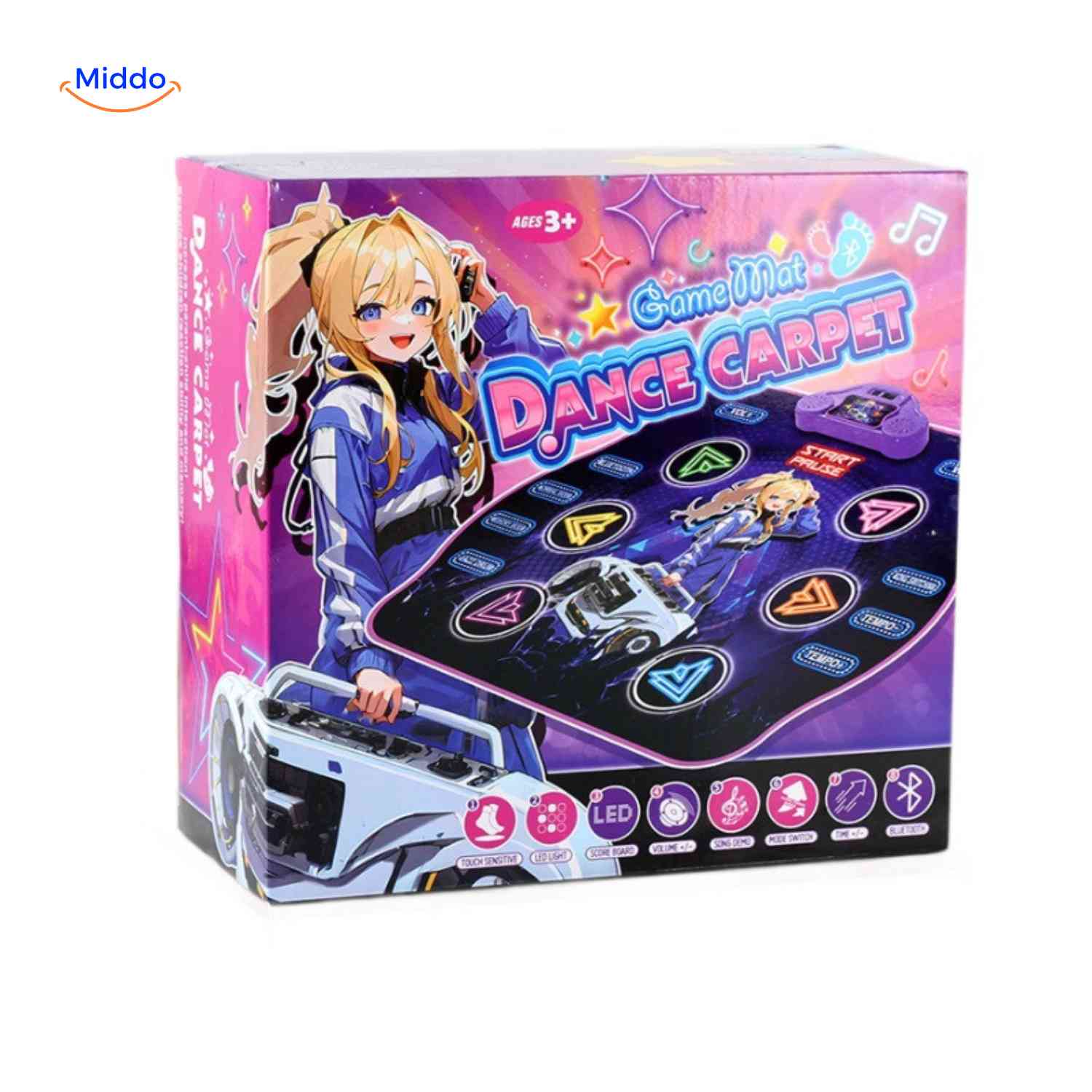 StepTune™ Dance Mat | Music Game, Sensory Learning, and Active Play