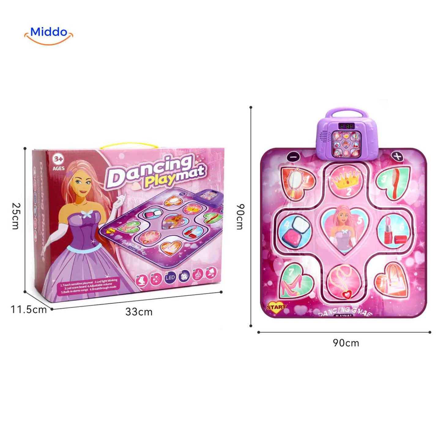 StepTune™ Dance Mat | Music Game, Sensory Learning, and Active Play