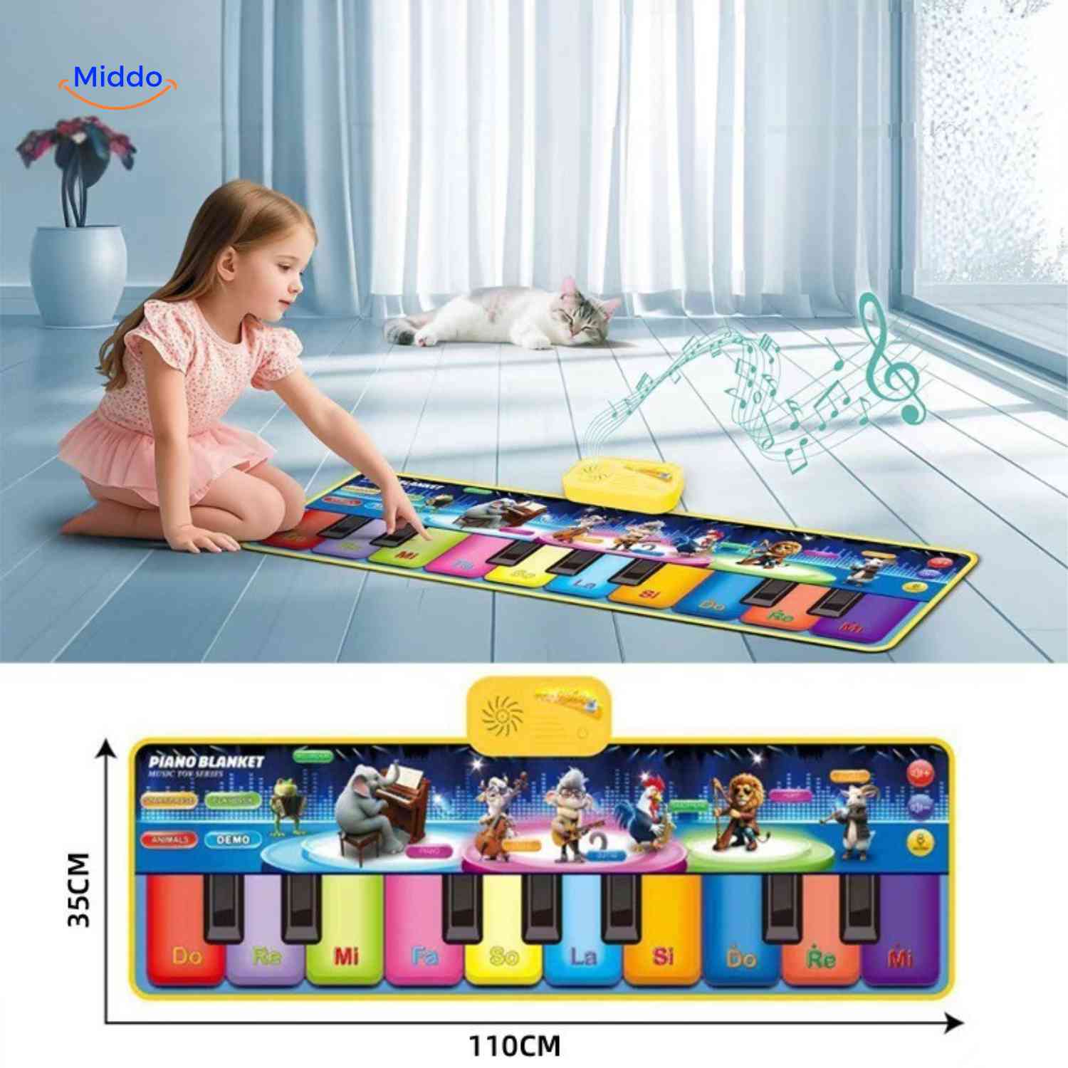 StepTune™ Dance Mat | Music Game, Sensory Learning, and Active Play