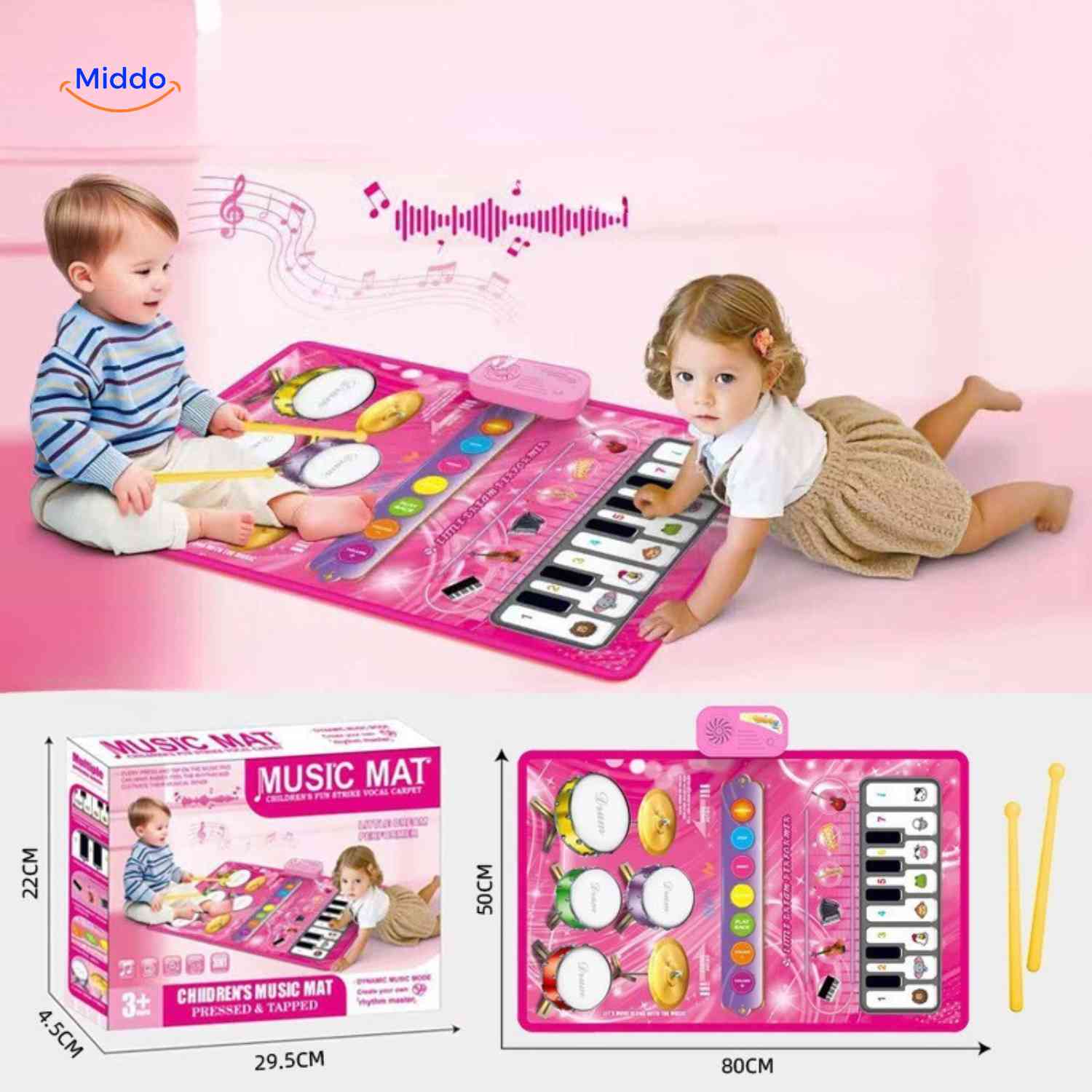 StepTune™ Dance Mat | Music Game, Sensory Learning, and Active Play
