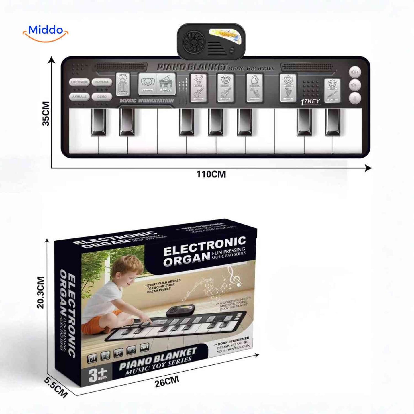 StepTune™ Dance Mat | Music Game, Sensory Learning, and Active Play