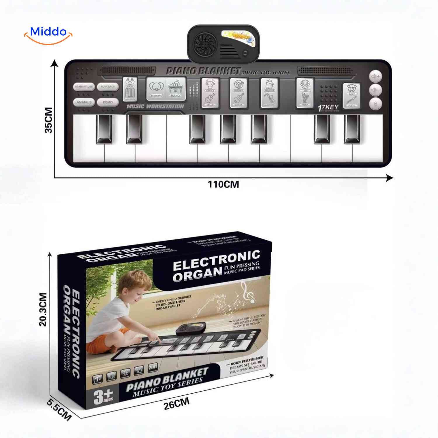 StepTune™ Dance Mat | Music Game, Sensory Learning, and Active Play