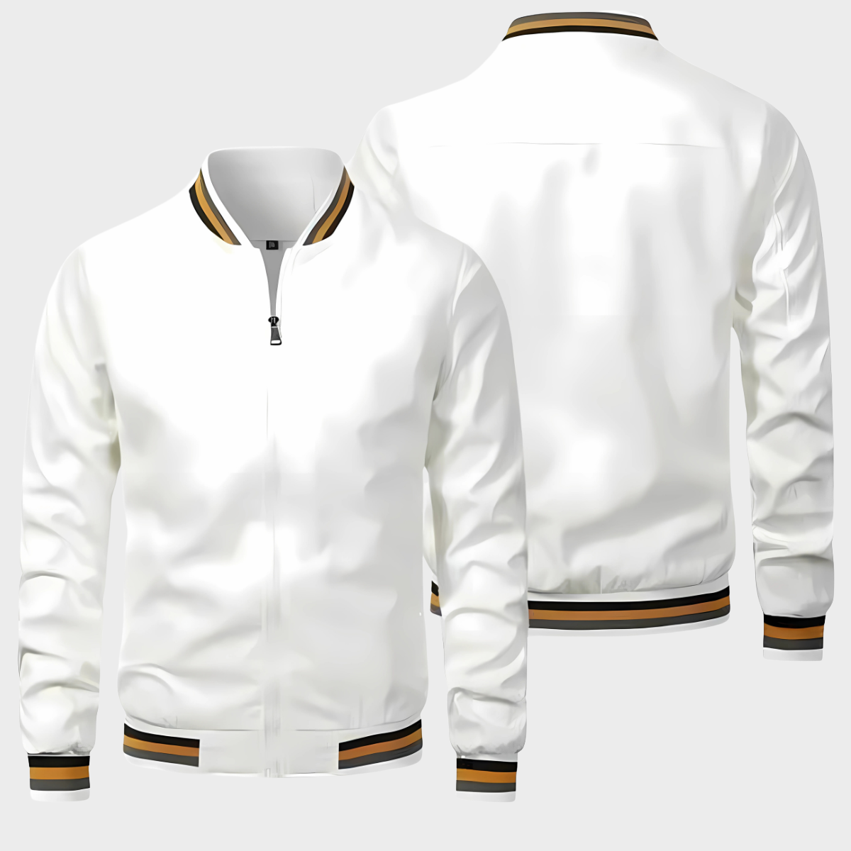 Image of Steven | Men's Zip-Up Bomber Jacket
