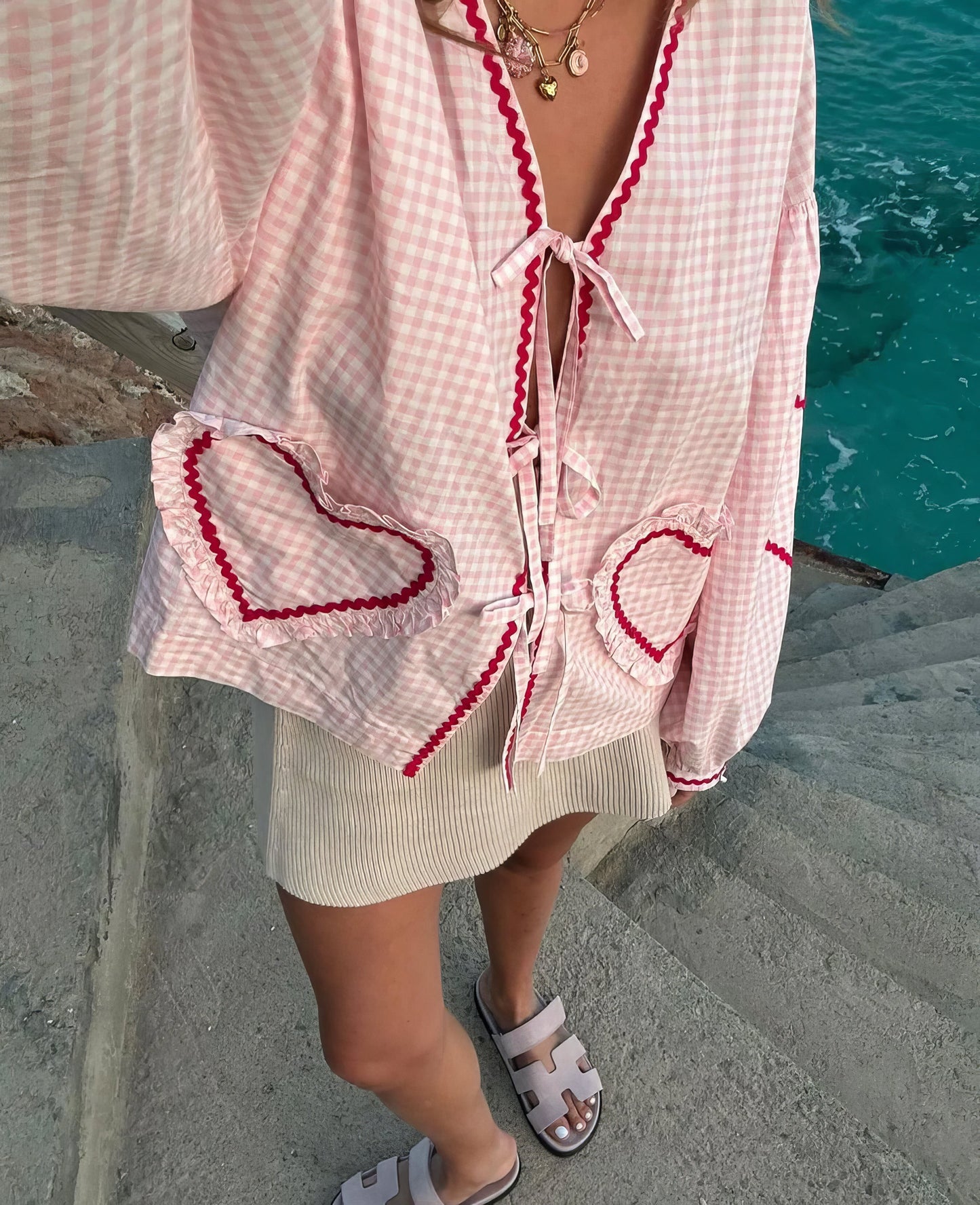 Image of Susan | Women's Tie-Front Blouse