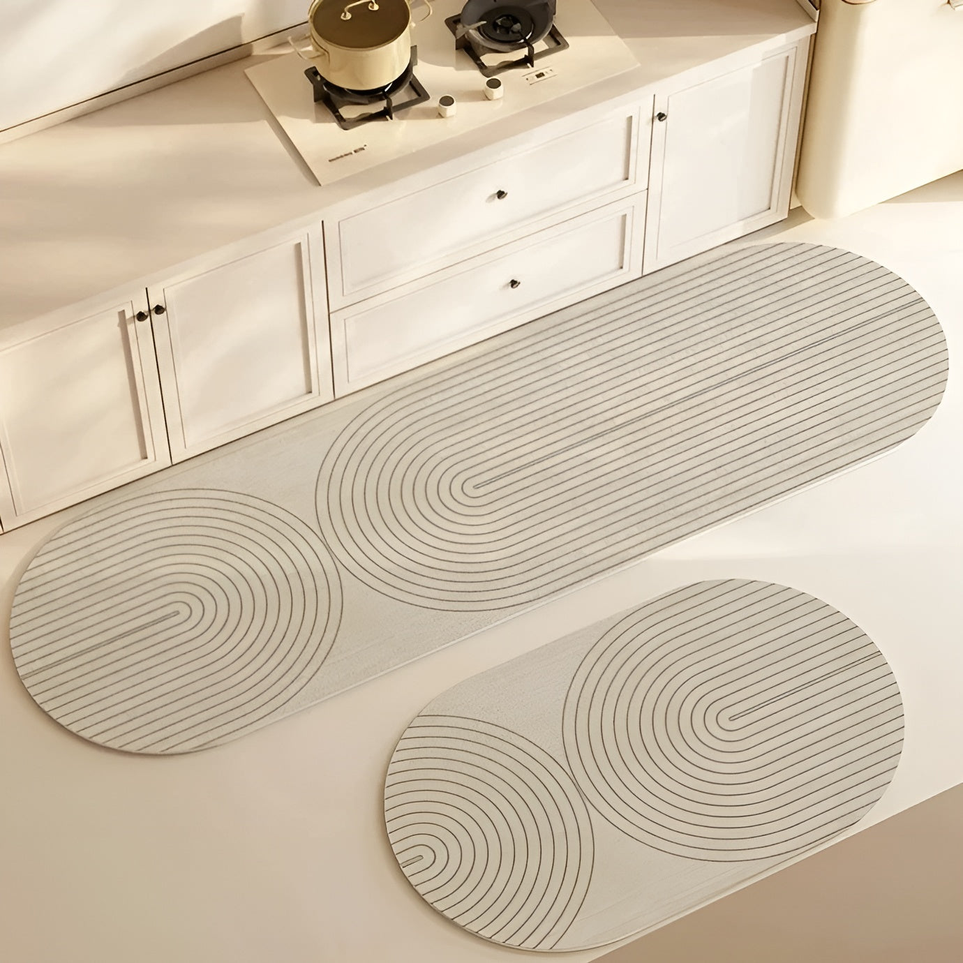 SusanSmith | AquaStone Diatomite Bath Mat – Ultra Absorbent, Non-Slip & Soft