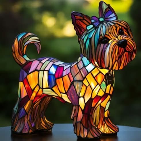 SusanSmith | Artistic LED Night Light with Dog Breed Design