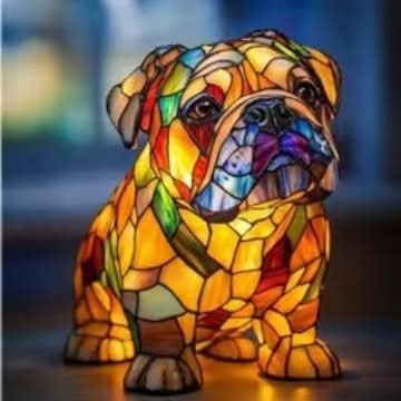 SusanSmith | Artistic LED Night Light with Dog Breed Design