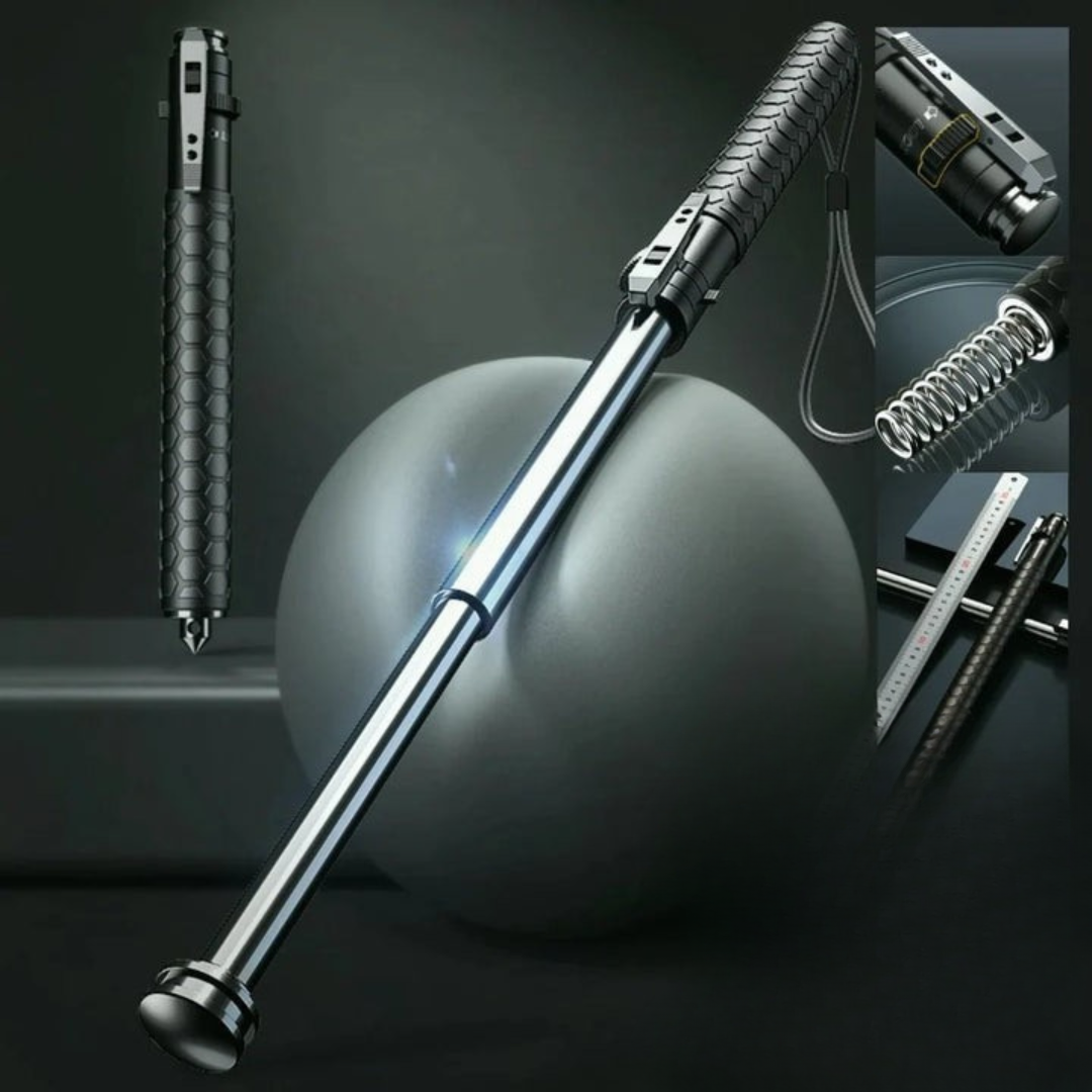 SusanSmith | Automatic Self-Defense Walking Stick | Lightweight, Anti-Slip Grip & Compact for Hiking and Urban Safety