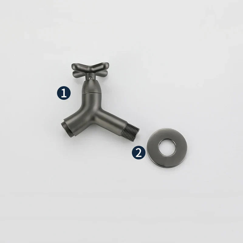 SusanSmith | BrassFlow – Wall-Mounted Cold Water Tap in Solid Brass