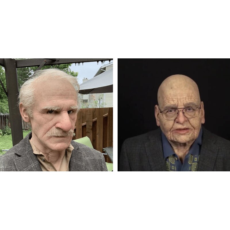 SusanSmith | Creepy Old Man Mask – Realistic Latex Halloween Mask for Adults