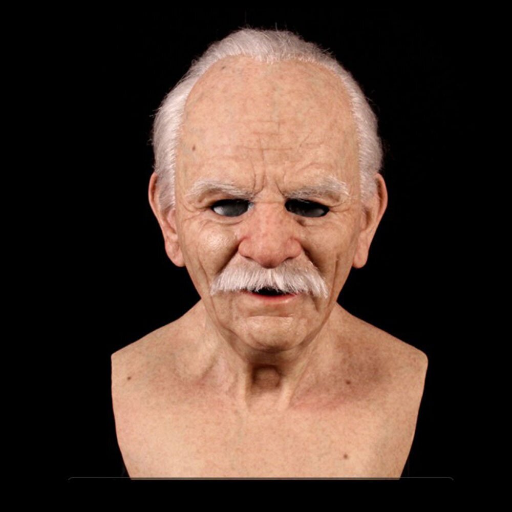 SusanSmith | Creepy Old Man Mask – Realistic Latex Halloween Mask for Adults