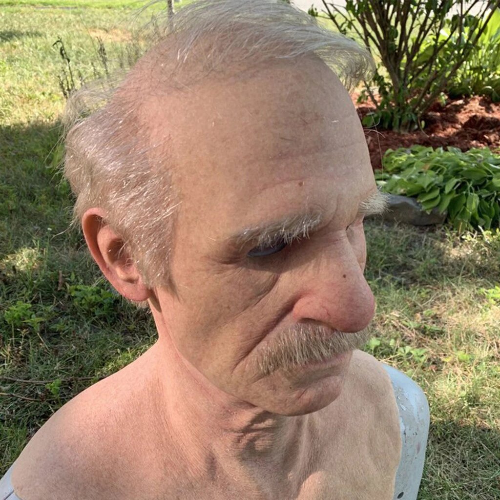 SusanSmith | Creepy Old Man Mask – Realistic Latex Halloween Mask for Adults