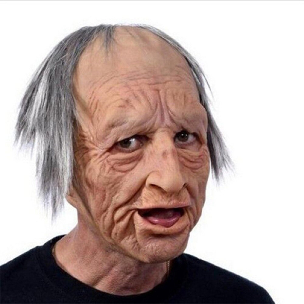 SusanSmith | Creepy Old Man Mask – Realistic Latex Halloween Mask for Adults