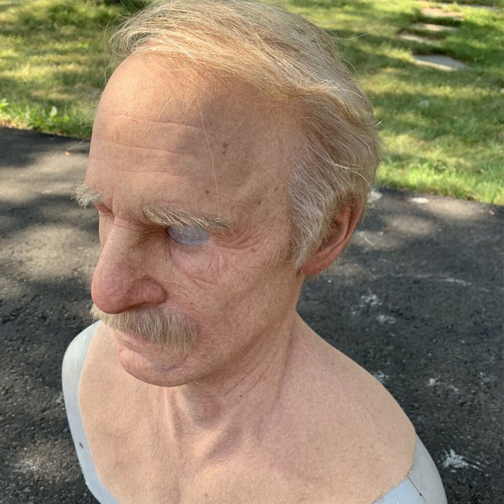SusanSmith | Creepy Old Man Mask – Realistic Latex Halloween Mask for Adults
