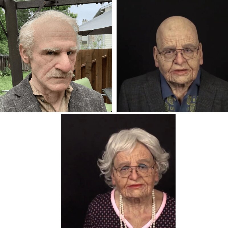 SusanSmith | Creepy Old Man Mask – Realistic Latex Halloween Mask for Adults