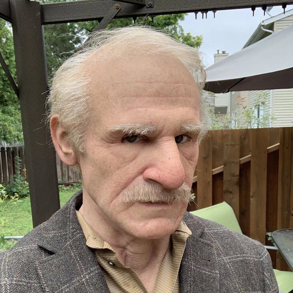 SusanSmith | Creepy Old Man Mask – Realistic Latex Halloween Mask for Adults