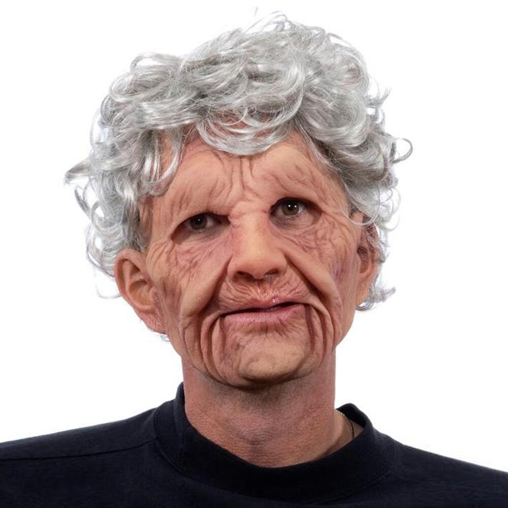 SusanSmith | Creepy Old Man Mask – Realistic Latex Halloween Mask for Adults
