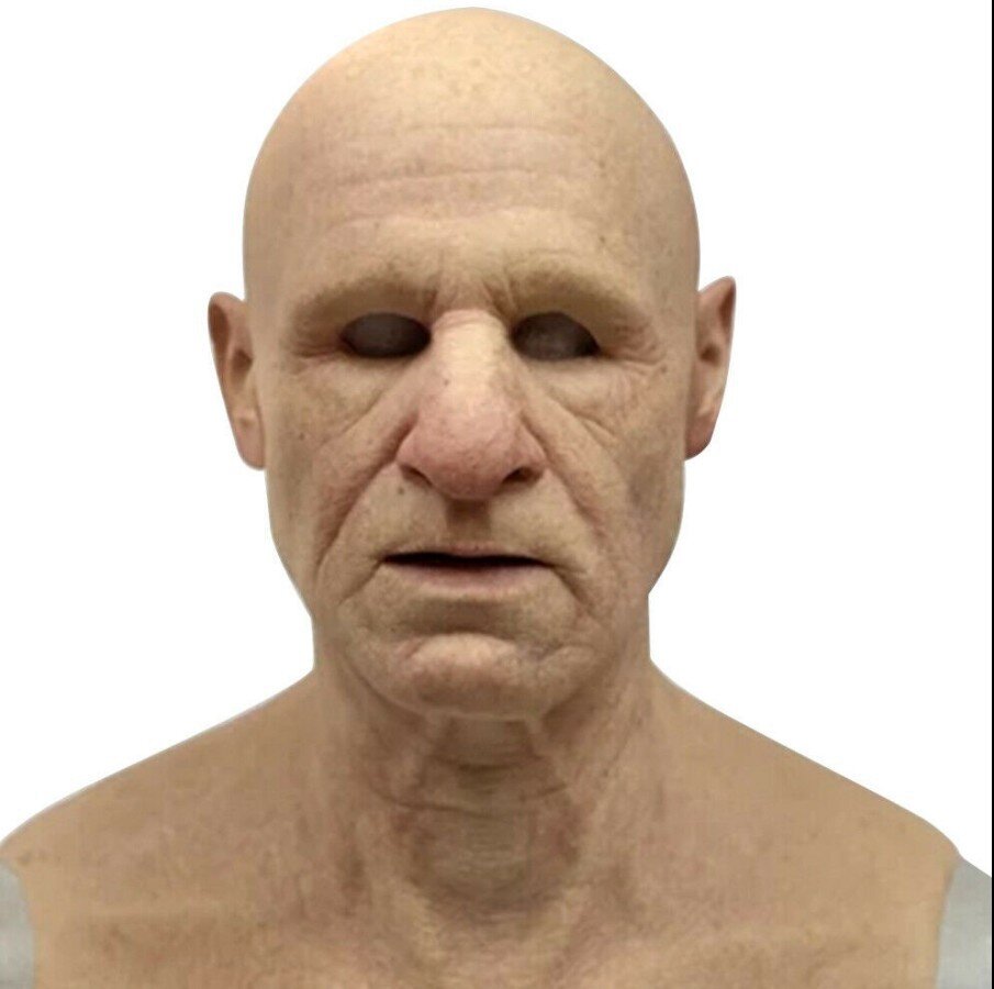 SusanSmith | Creepy Old Man Mask – Realistic Latex Halloween Mask for Adults