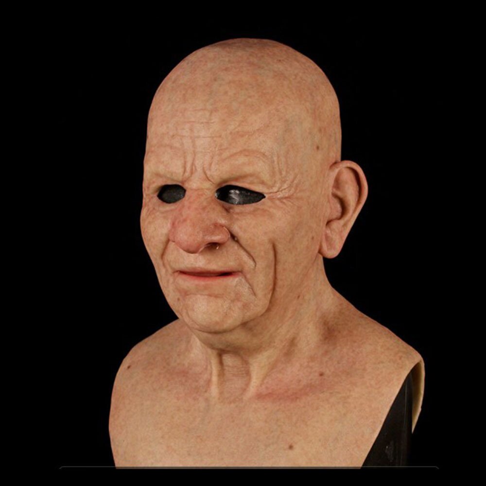 SusanSmith | Creepy Old Man Mask – Realistic Latex Halloween Mask for Adults