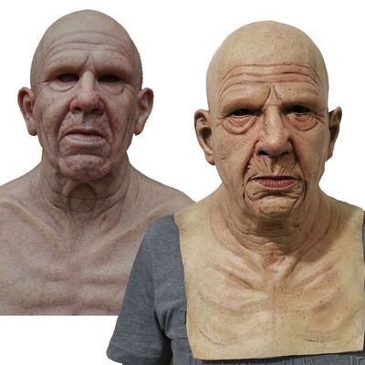 SusanSmith | Creepy Old Man Mask – Realistic Latex Halloween Mask for Adults