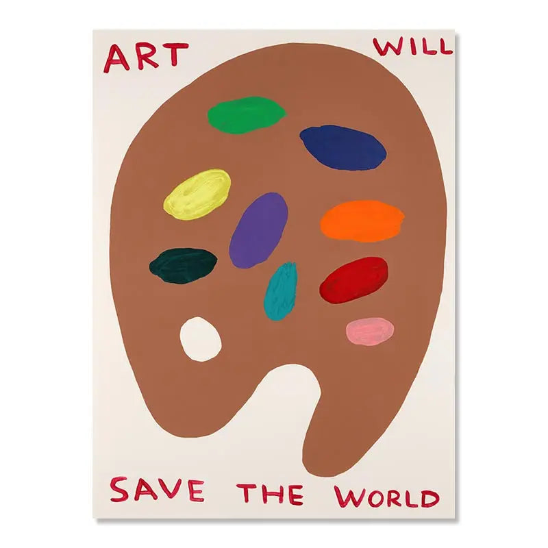 SusanSmith | David Shrigley Rabbit Cat Wine Biscuit Train Wall Art Abstract Prints Canvas Painting Nordic Poster Pictures Living Room Decor
