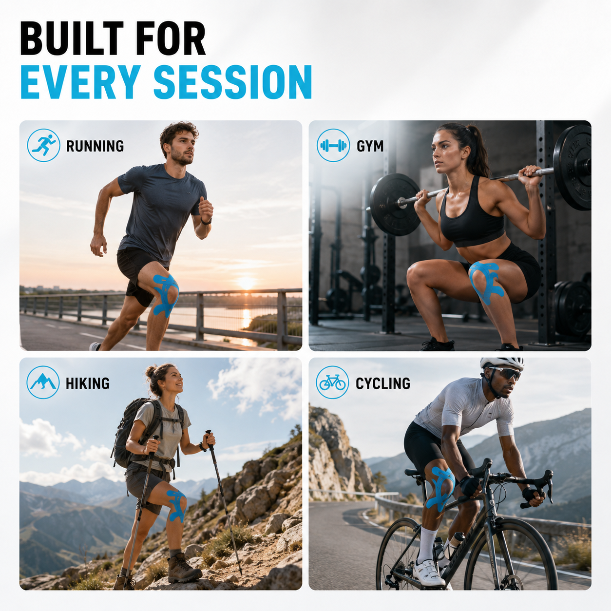 SusanSmith | Flexitape Elastic Breathable Kinesiology Knee Tape