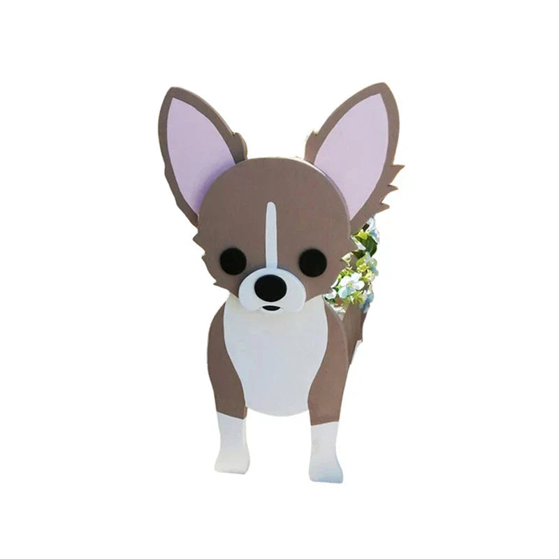 SusanSmith | Flower Pot - Pawsome - Dog Plant Container - Various Breeds