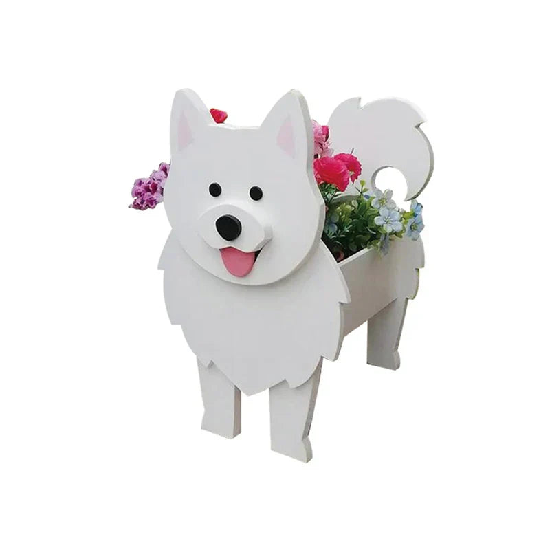 SusanSmith | Flower Pot - Pawsome - Dog Plant Container - Various Breeds
