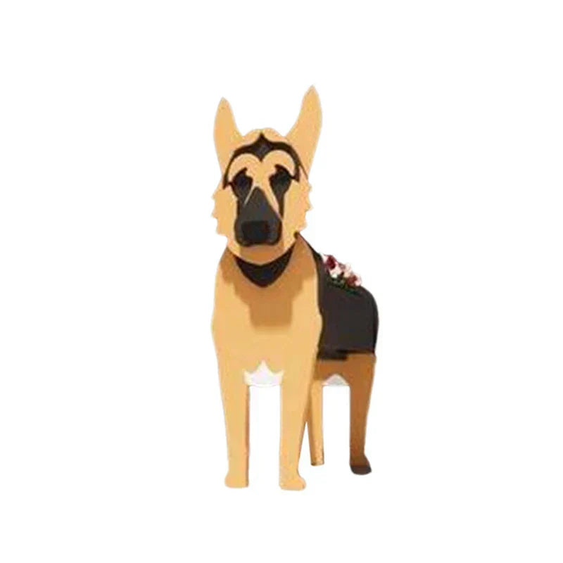 SusanSmith | Flower Pot - Pawsome - Dog Plant Container - Various Breeds