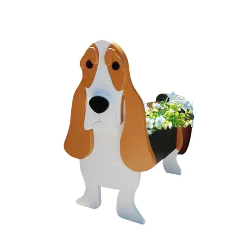 SusanSmith | Flower Pot - Pawsome - Dog Plant Container - Various Breeds