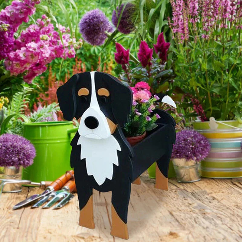 SusanSmith | Flower Pot - Pawsome - Dog Plant Container - Various Breeds