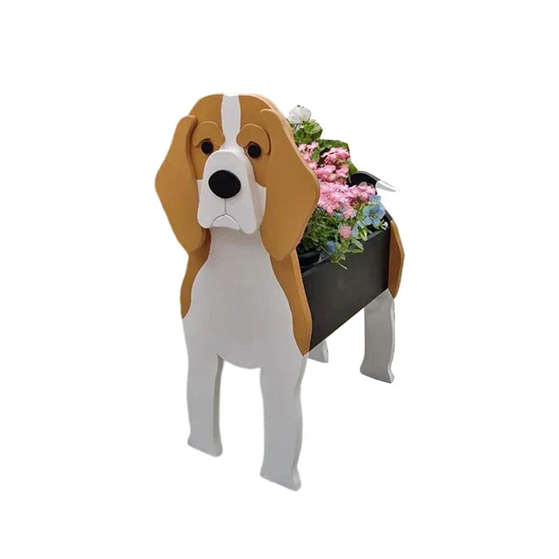 SusanSmith | Flower Pot - Pawsome - Dog Plant Container - Various Breeds