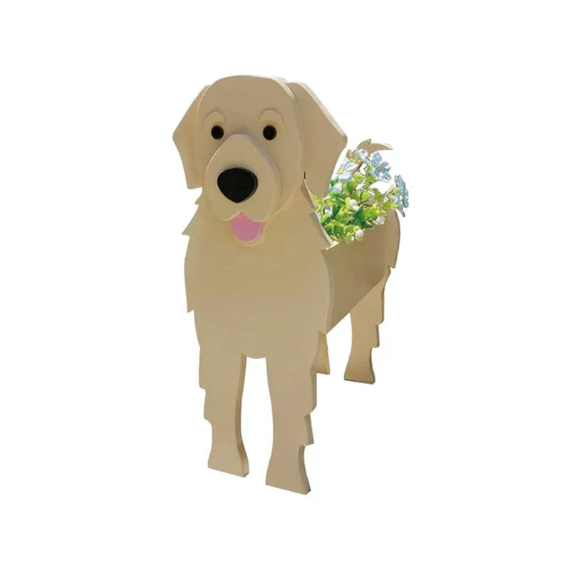SusanSmith | Flower Pot - Pawsome - Dog Plant Container - Various Breeds