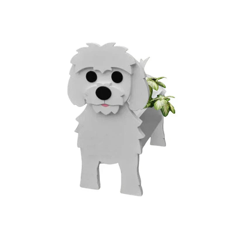 SusanSmith | Flower Pot - Pawsome - Dog Plant Container - Various Breeds