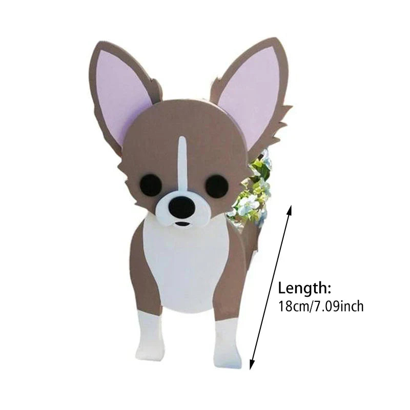 SusanSmith | Flower Pot - Pawsome - Dog Plant Container - Various Breeds