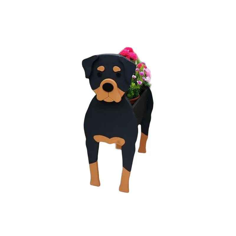 SusanSmith | Flower Pot - Pawsome - Dog Plant Container - Various Breeds