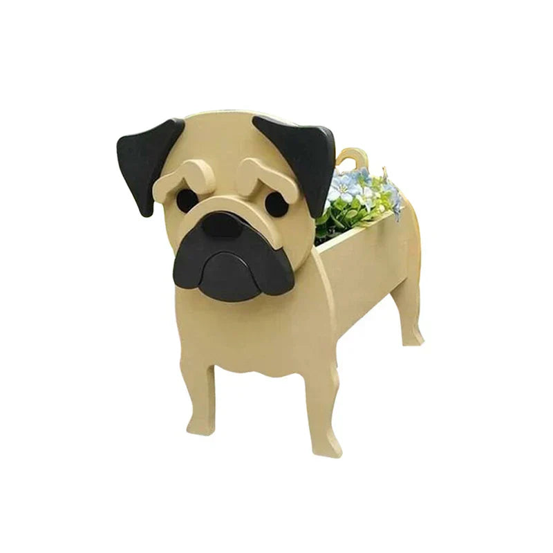 SusanSmith | Flower Pot - Pawsome - Dog Plant Container - Various Breeds