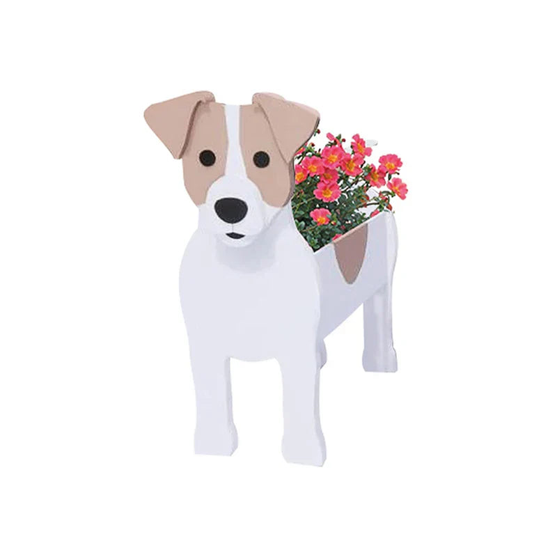 SusanSmith | Flower Pot - Pawsome - Dog Plant Container - Various Breeds