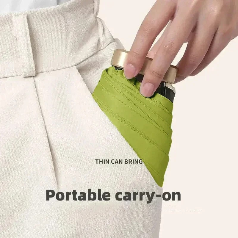 SusanSmith | Foldable Mini Umbrella Solara – Compact, UV Protection & Wind Resistant