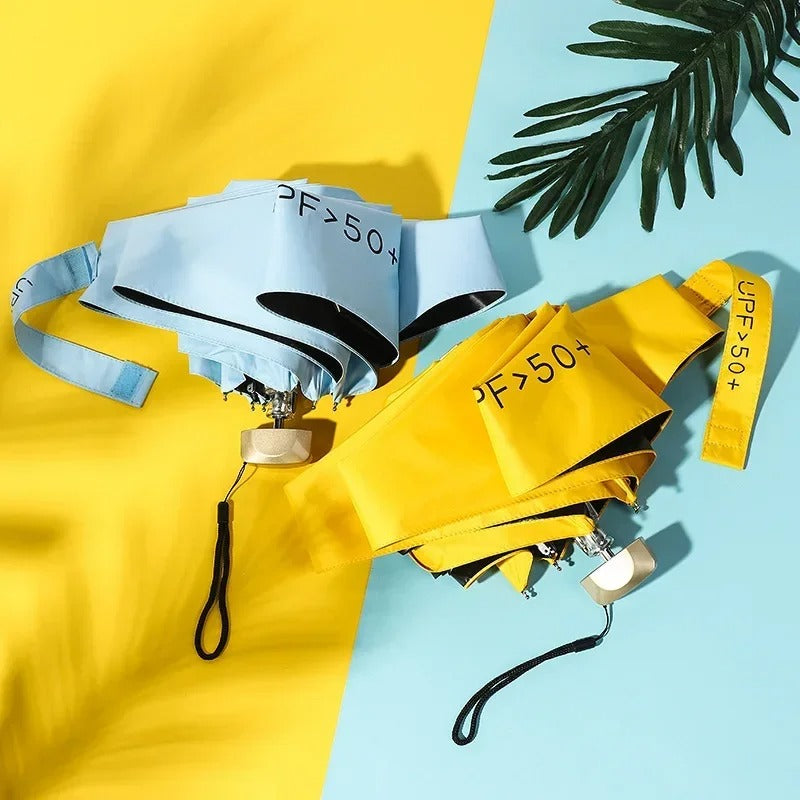 SusanSmith | Foldable Mini Umbrella Solara – Compact, UV Protection & Wind Resistant