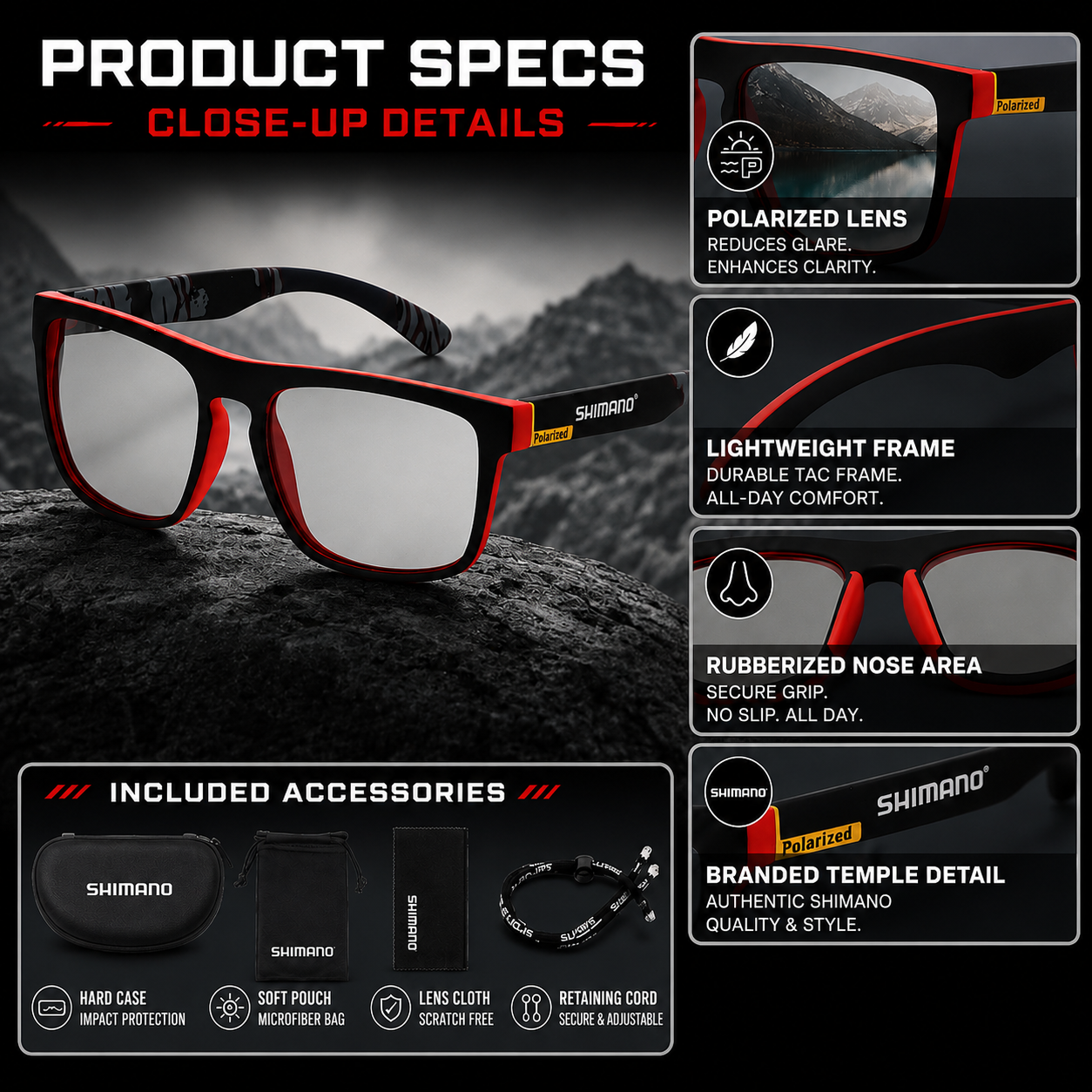 SusanSmith | Glarex Polarised Wraparound Outdoor Sunglasses