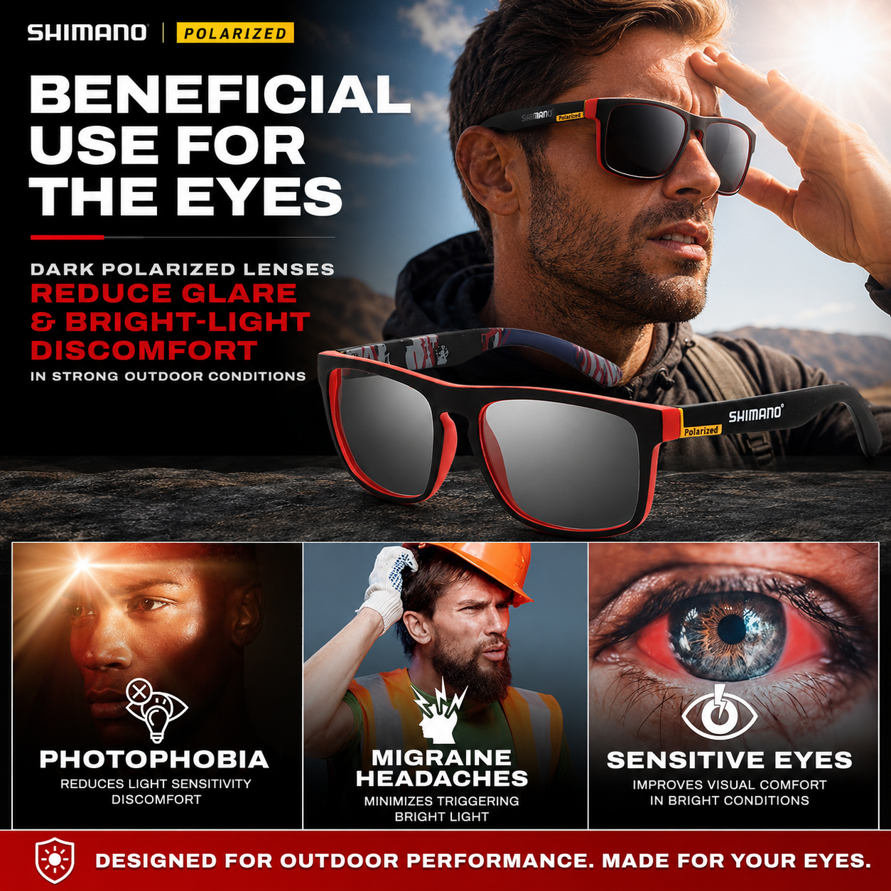 SusanSmith | Glarex Polarised Wraparound Outdoor Sunglasses