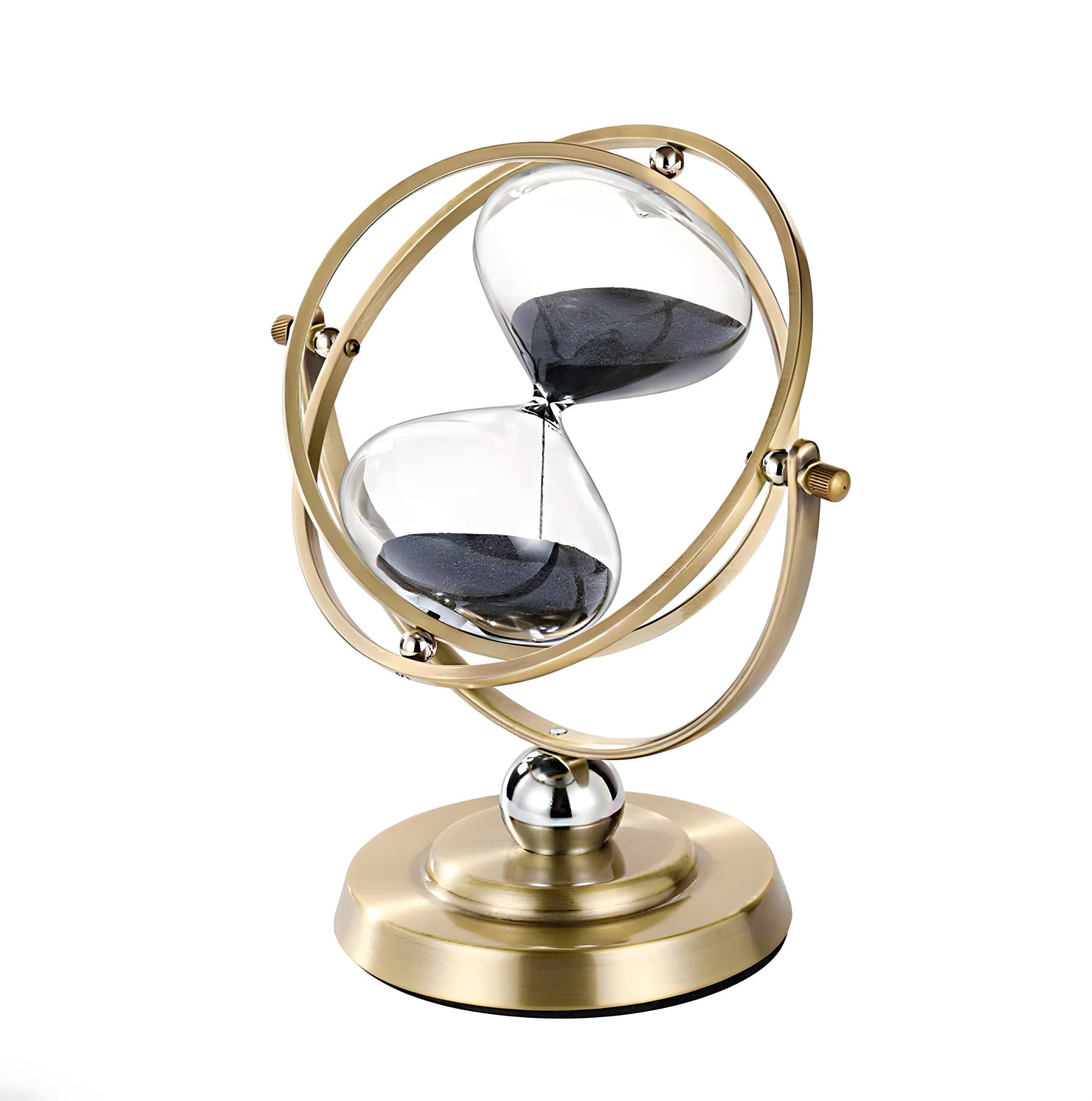 SusanSmith | GracefulTime Clock – Luxury Hourglass with Elegant Gold Frame & Timeless Design