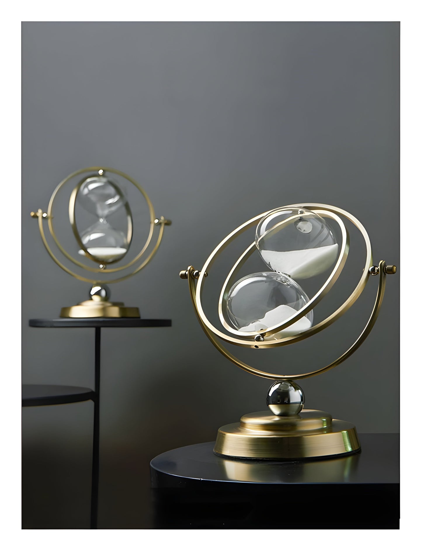SusanSmith | GracefulTime Clock – Luxury Hourglass with Elegant Gold Frame & Timeless Design