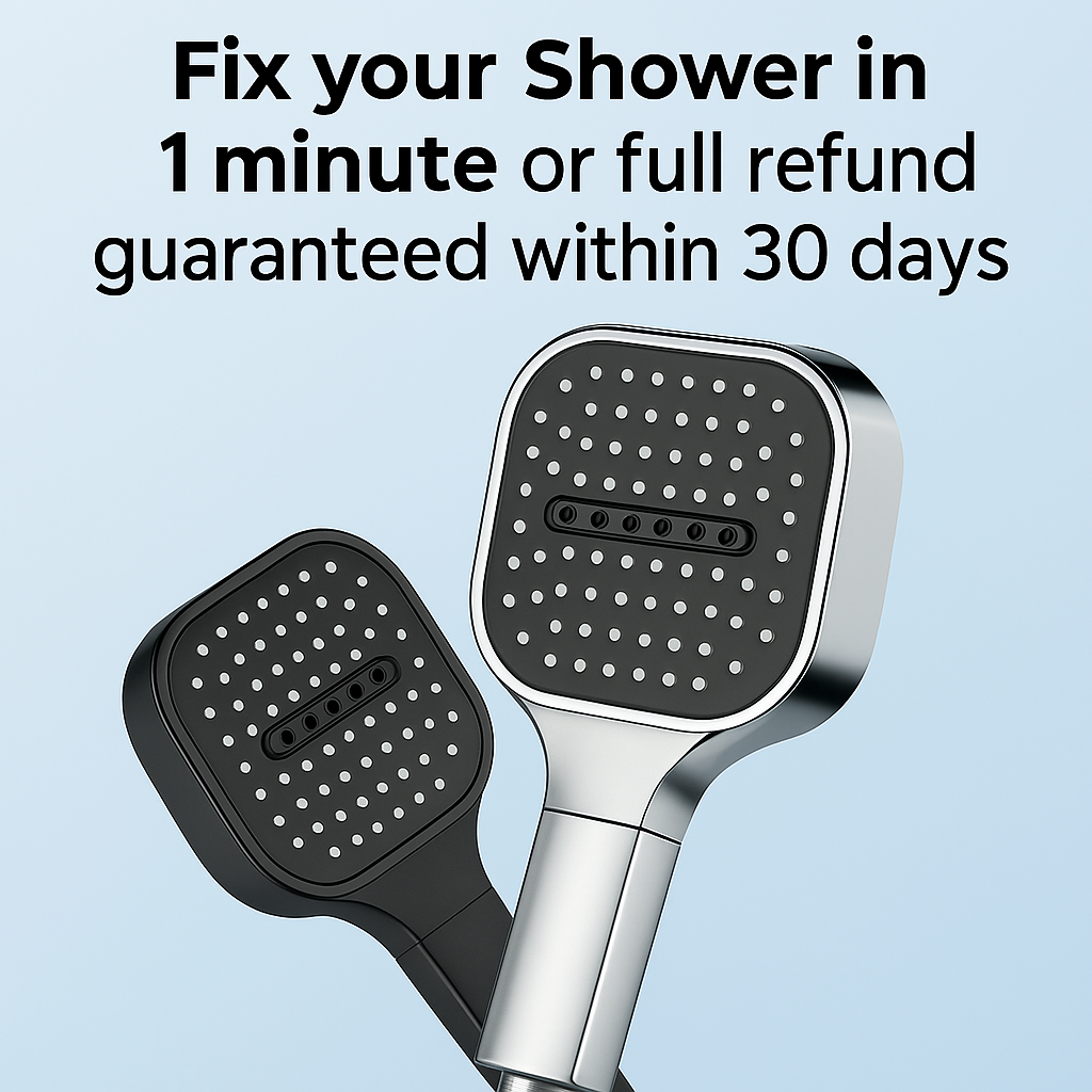 SusanSmith | High-Pressure Shower Head | Turbo-Boost Technology & Advanced Filtration for Healthier Skin and Hair